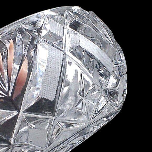 Crystal Cigar Ashtray With Intricate Floral & Geometric Design - Picture 5 of 5